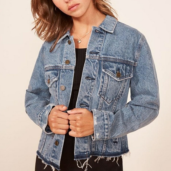 reformation jean jacket